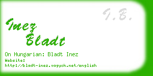 inez bladt business card